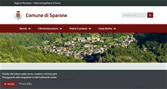 Desktop Screenshot of comune.sparone.to.it